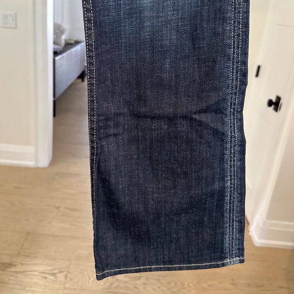 Hudson - Stretch bootcut jeans w/ triangular flap pockets in dark wash, Size 29 - Picture 5 of 16